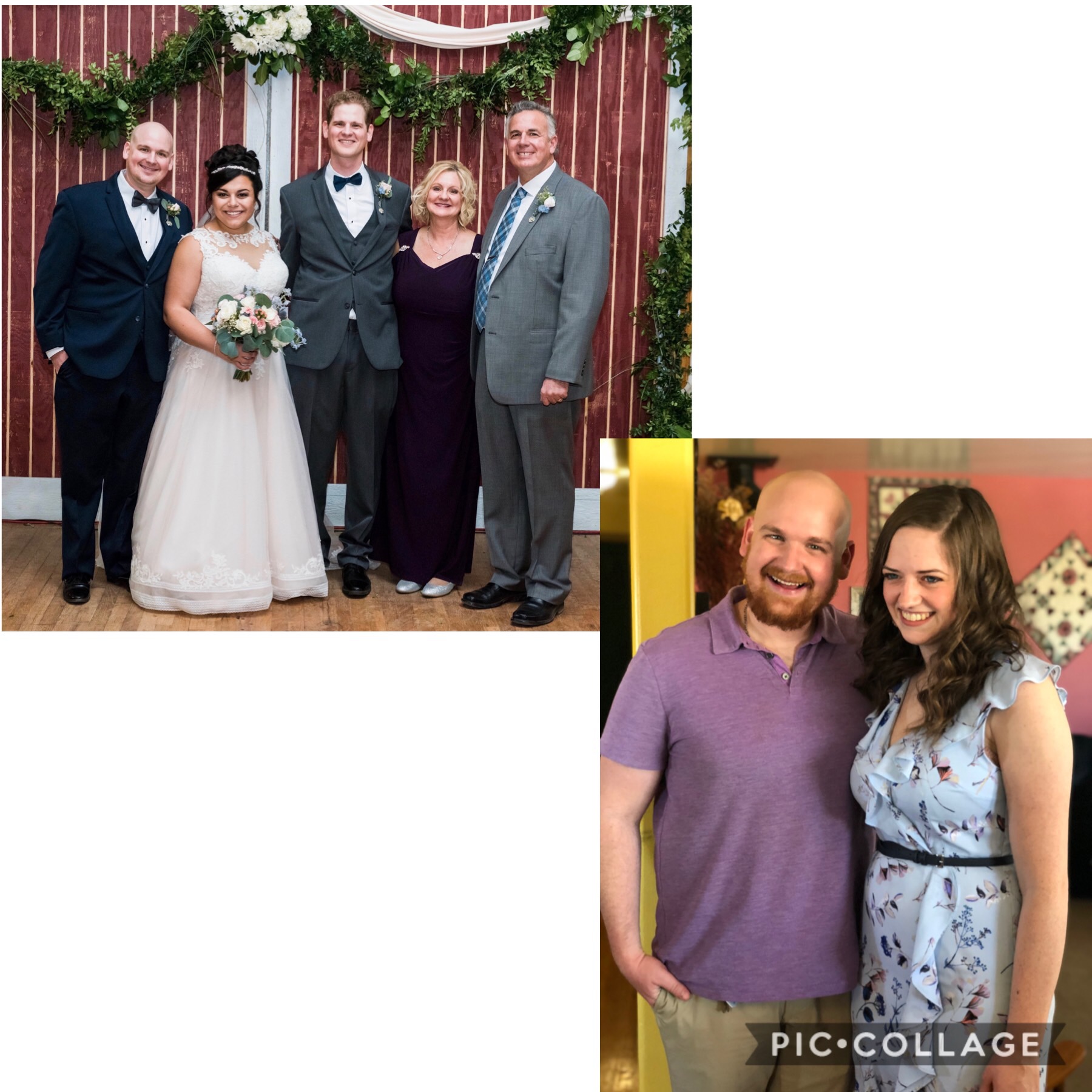 Our growing family - Jonathan & Hannah's wedding. David & Emily's wedding shower