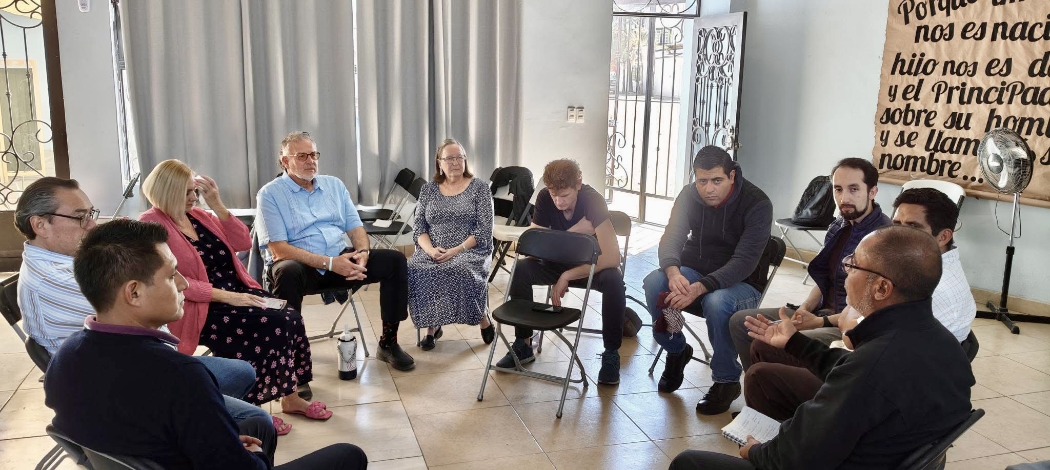 Meeting with Pastor Noe and his leadership team