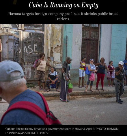 Cuba is Running on Empty