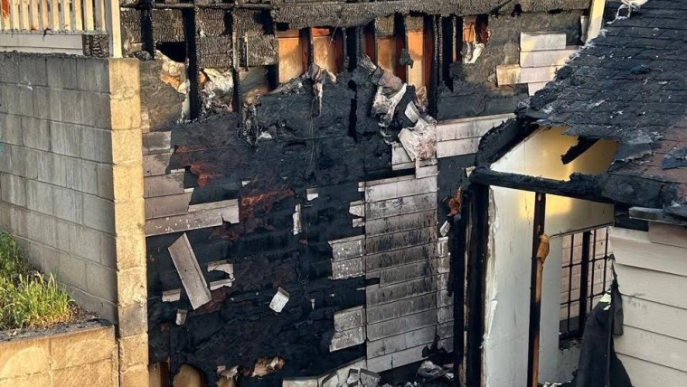 The damage done by the fire