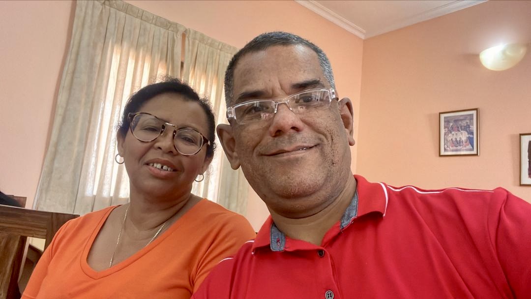 Pastor Justo with his wife Sara.