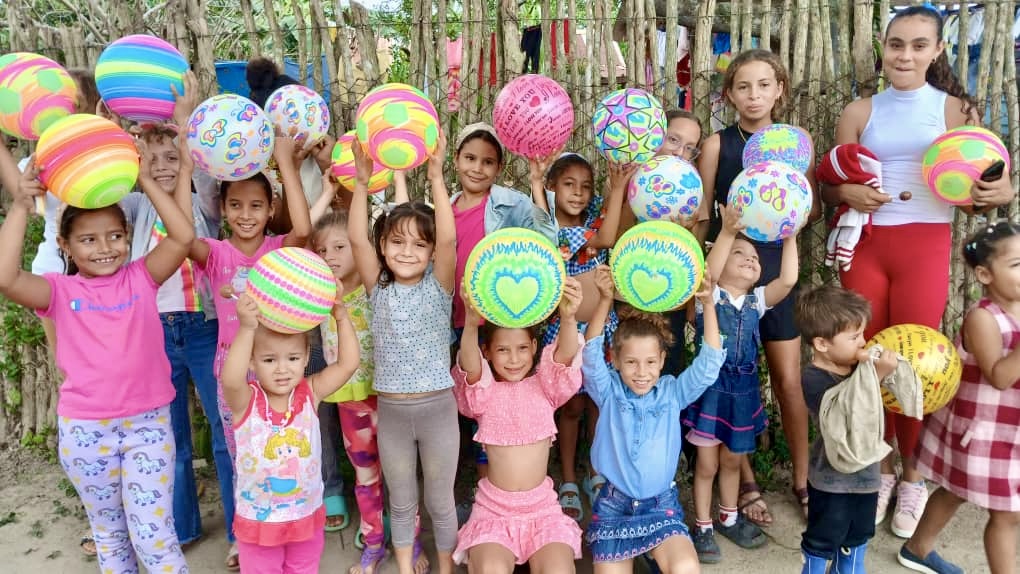 Some of the children that we've been able to bless with toys, through Hannah's Toys of Hope