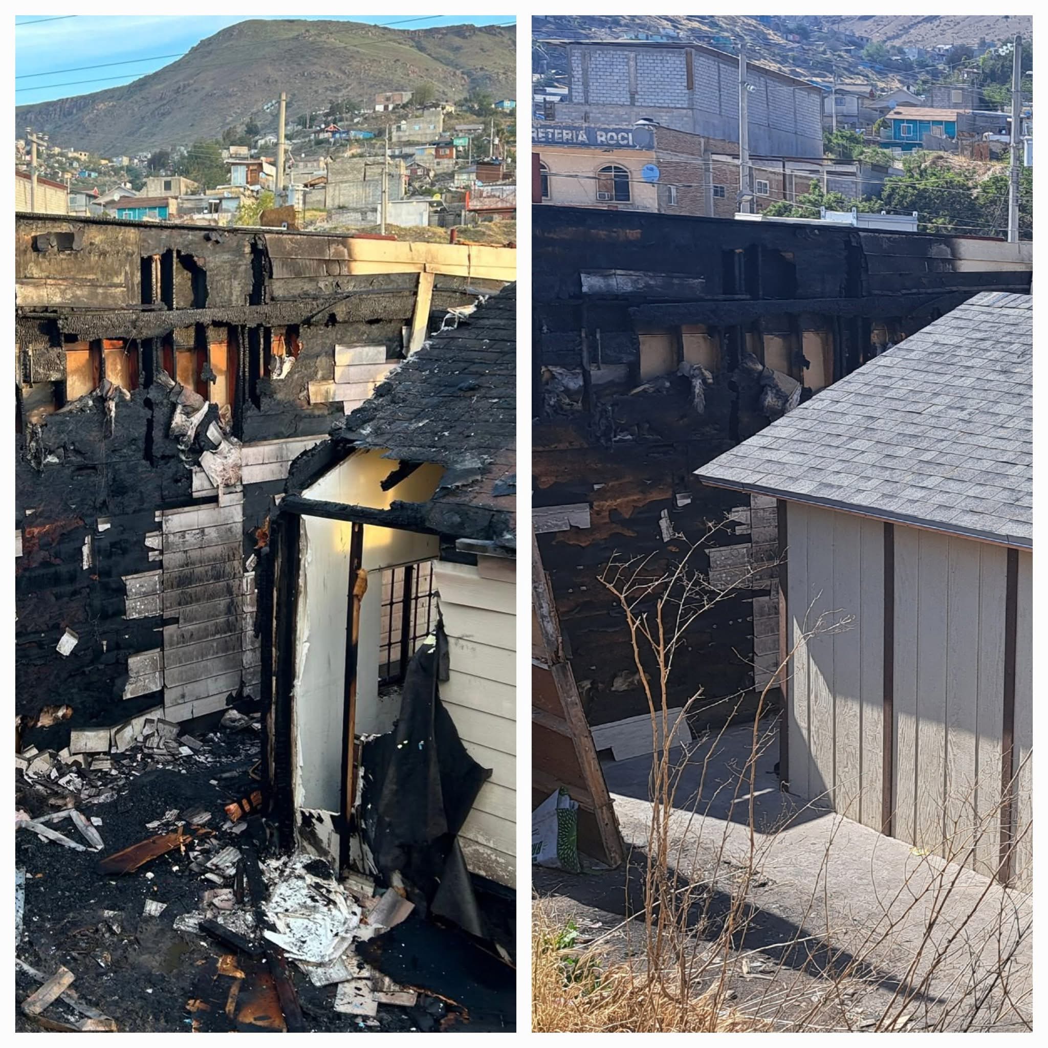 Before and after photes of the youth classroom. 