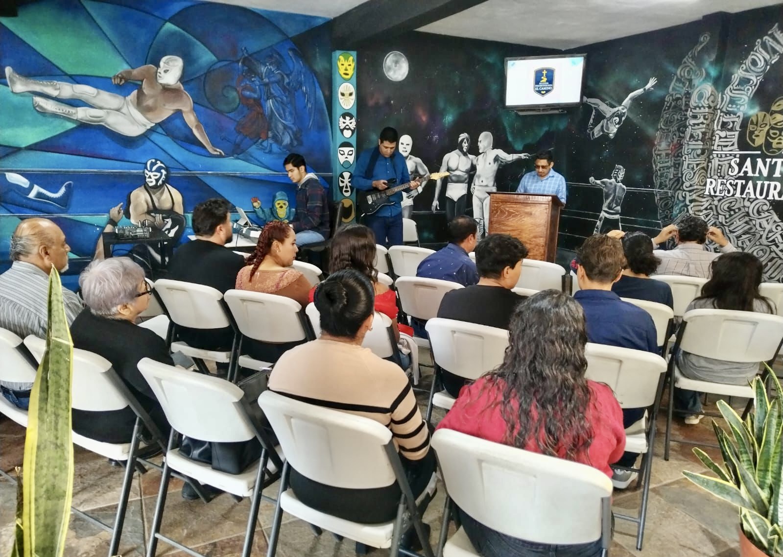 El Camino Church, Sunday Worship service at Santo Restaurante