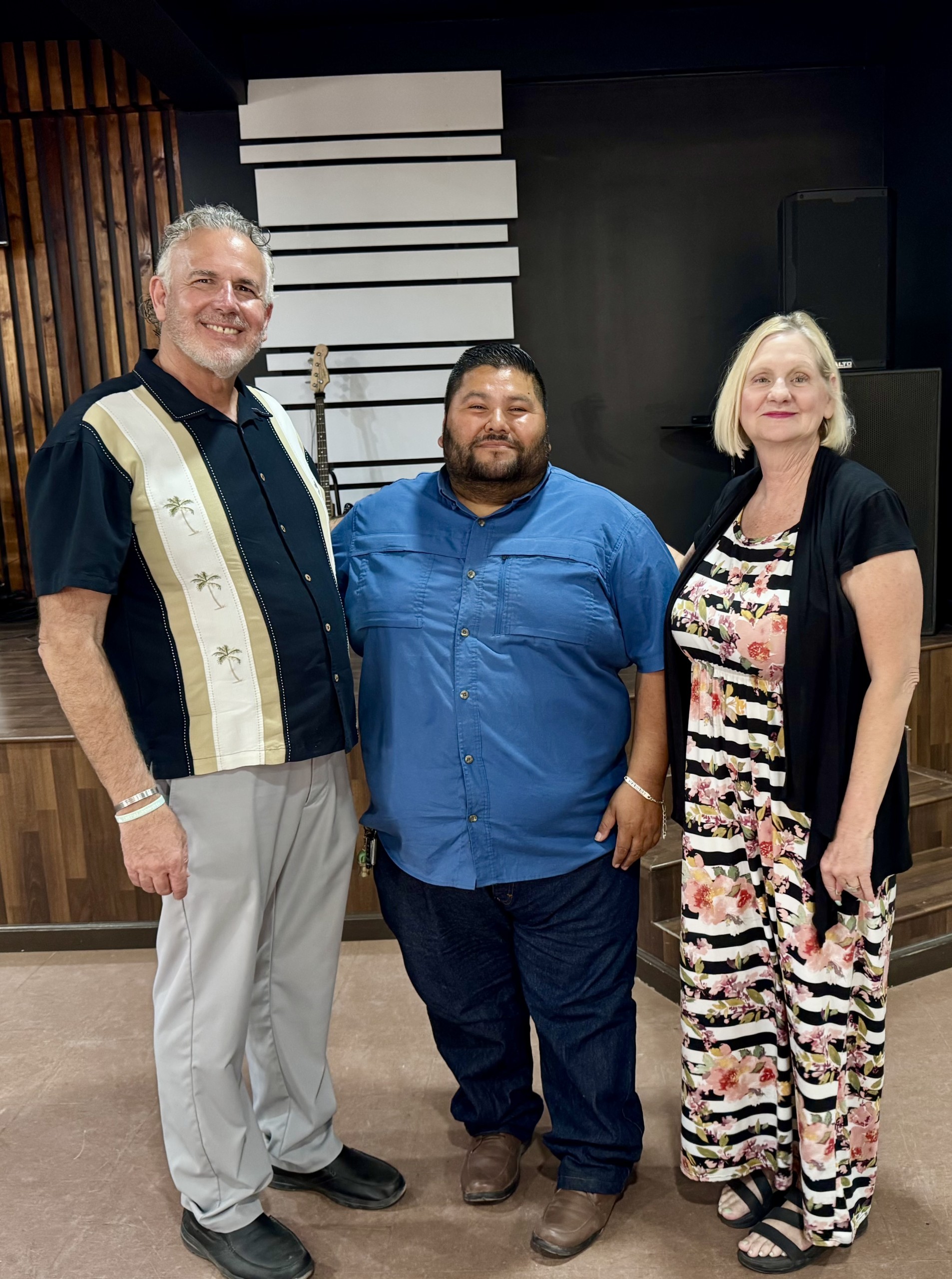 Dave, Pastor Manuel Vargas and Dawn.