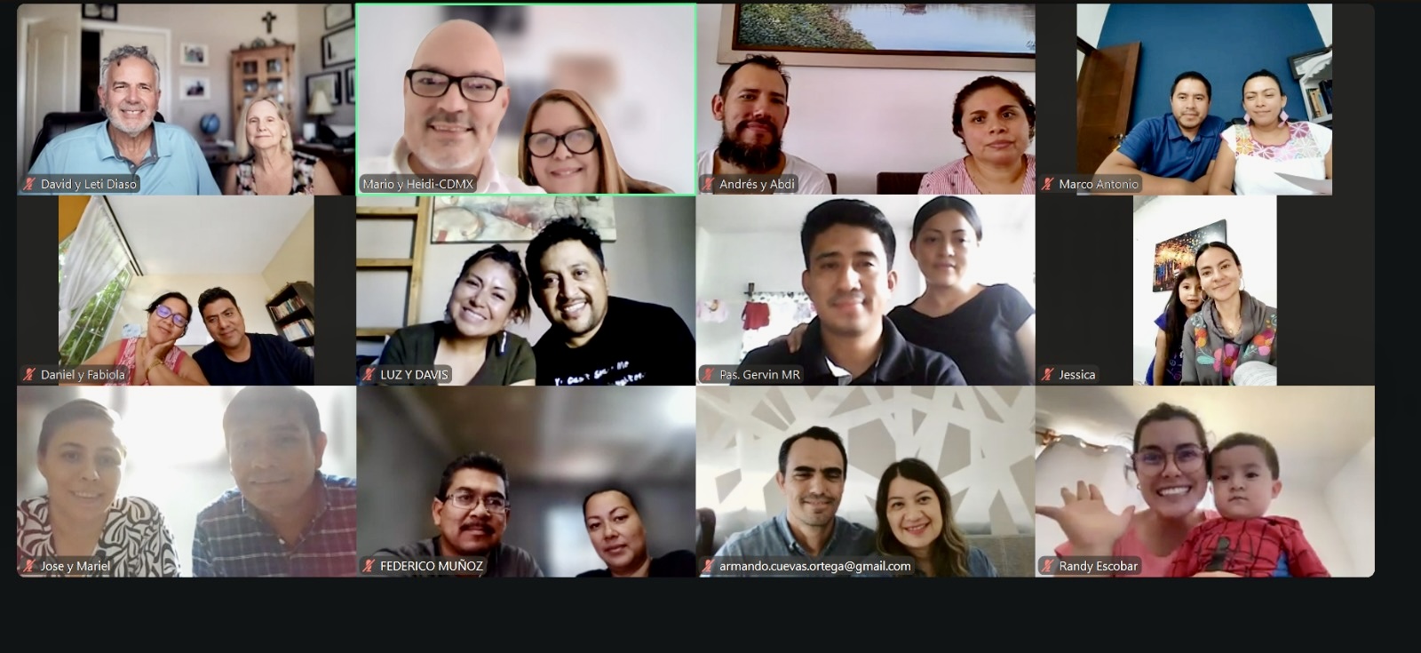 Some of the couples that took the course