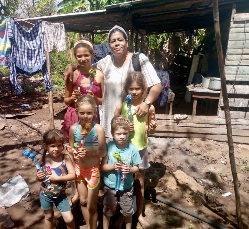 One of the families that we have been helping through Hannah's Toys of Hope