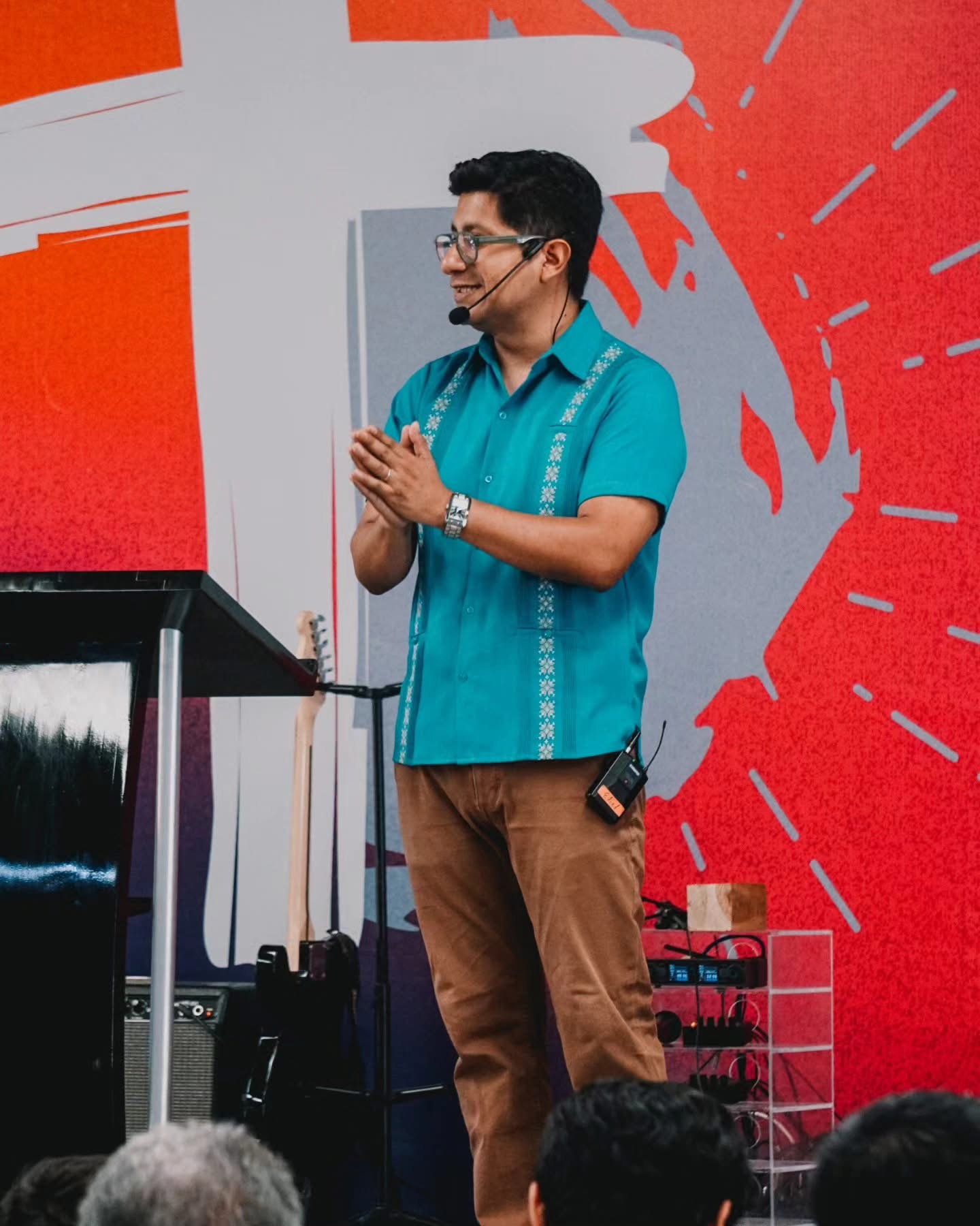 Pastor Eliel sharing the word
