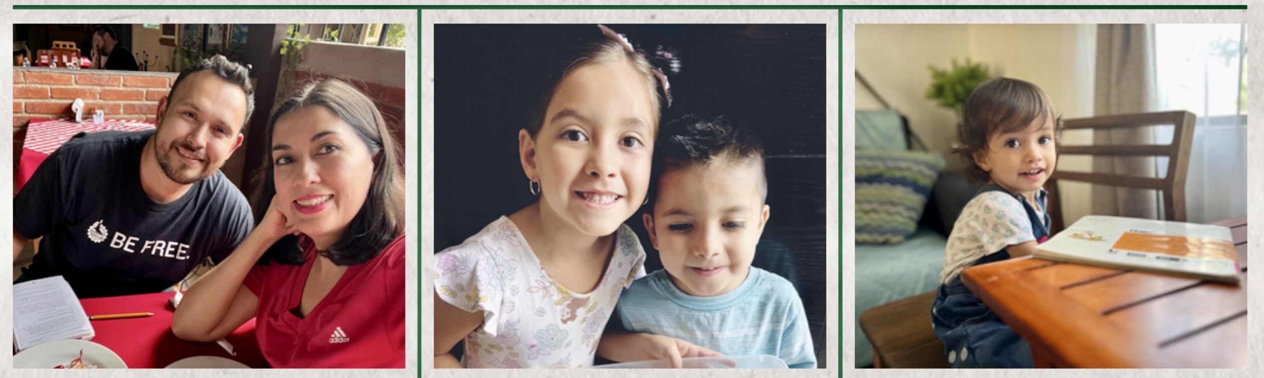 Esdras, Mariana, Camila, Elias and Emma.