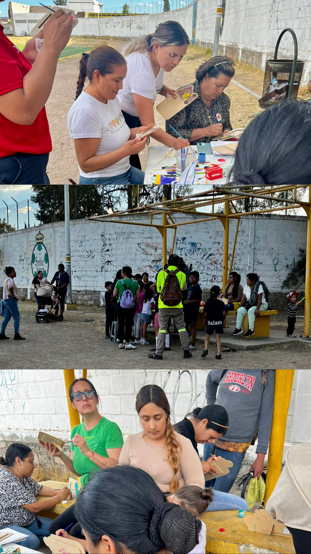 Outreach in the community. The ladies are sharing the Gospel everywhere they go.