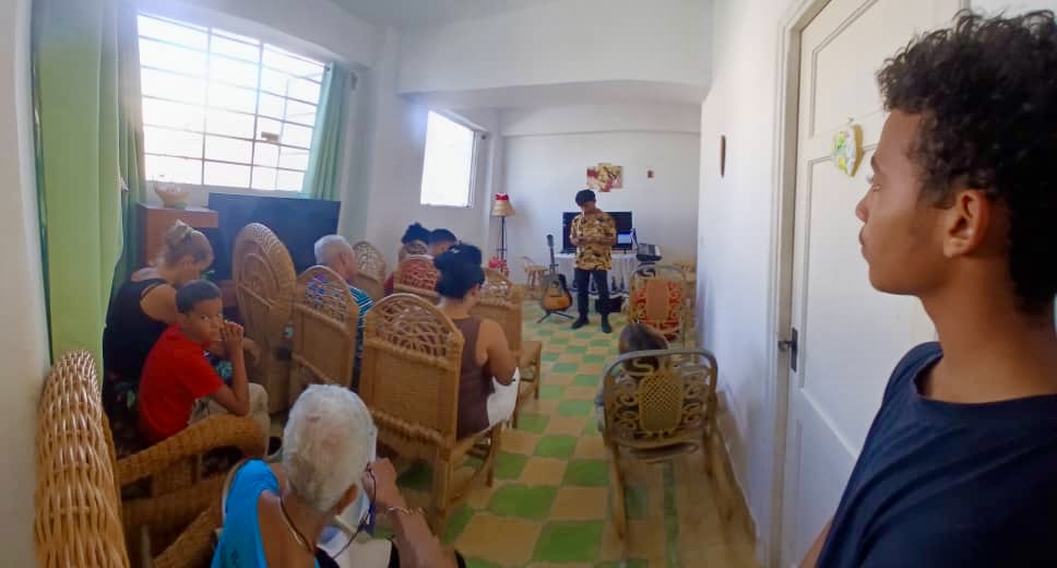 Pastor René launching another church near the capital city.