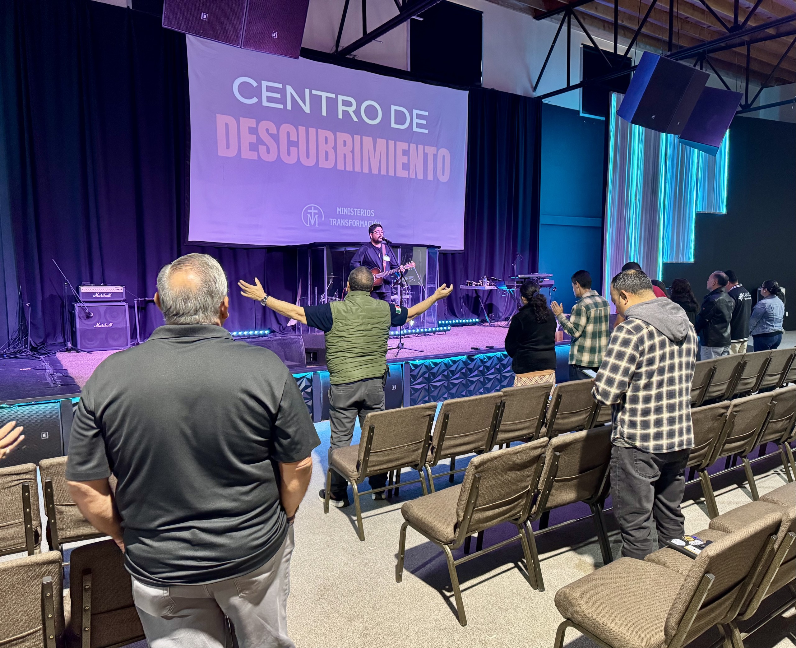 Worship and prayer time together 