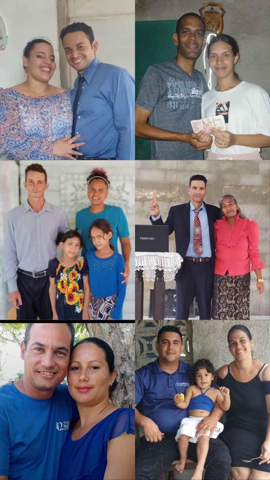 Pastor Yaumel & Vivi, Pastor Osbeidy & Keila, Pastor Miguel & his wife, Pastor Yoander and Wendy, Pastor Alian and his wife, Pastor Anniel and Tanya.