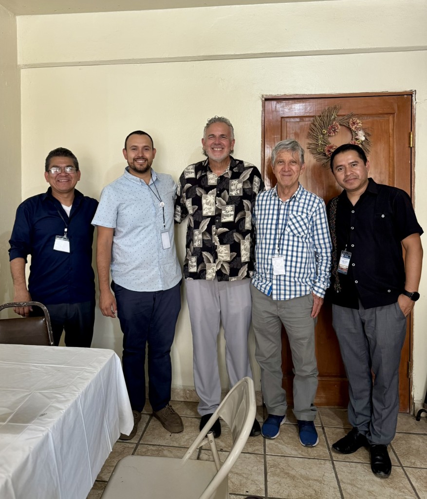 (From left to right) Dave with Pastor Federico Munoz, Pastor Esdras Gracia, Jose Antonio Navarro (elder) and Marco Gomez (elder)