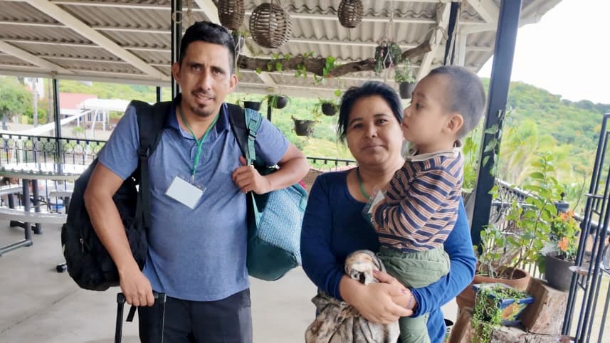 Pastor Noe and his wife Eneyde and their son Noe Jr.