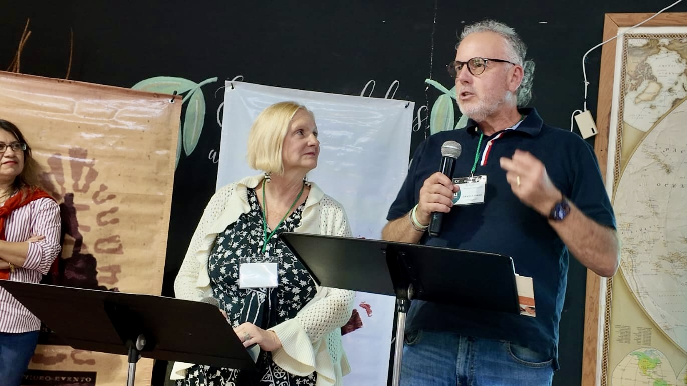 Dave and Dawn giving an encouraging message to the Pastors and leaders