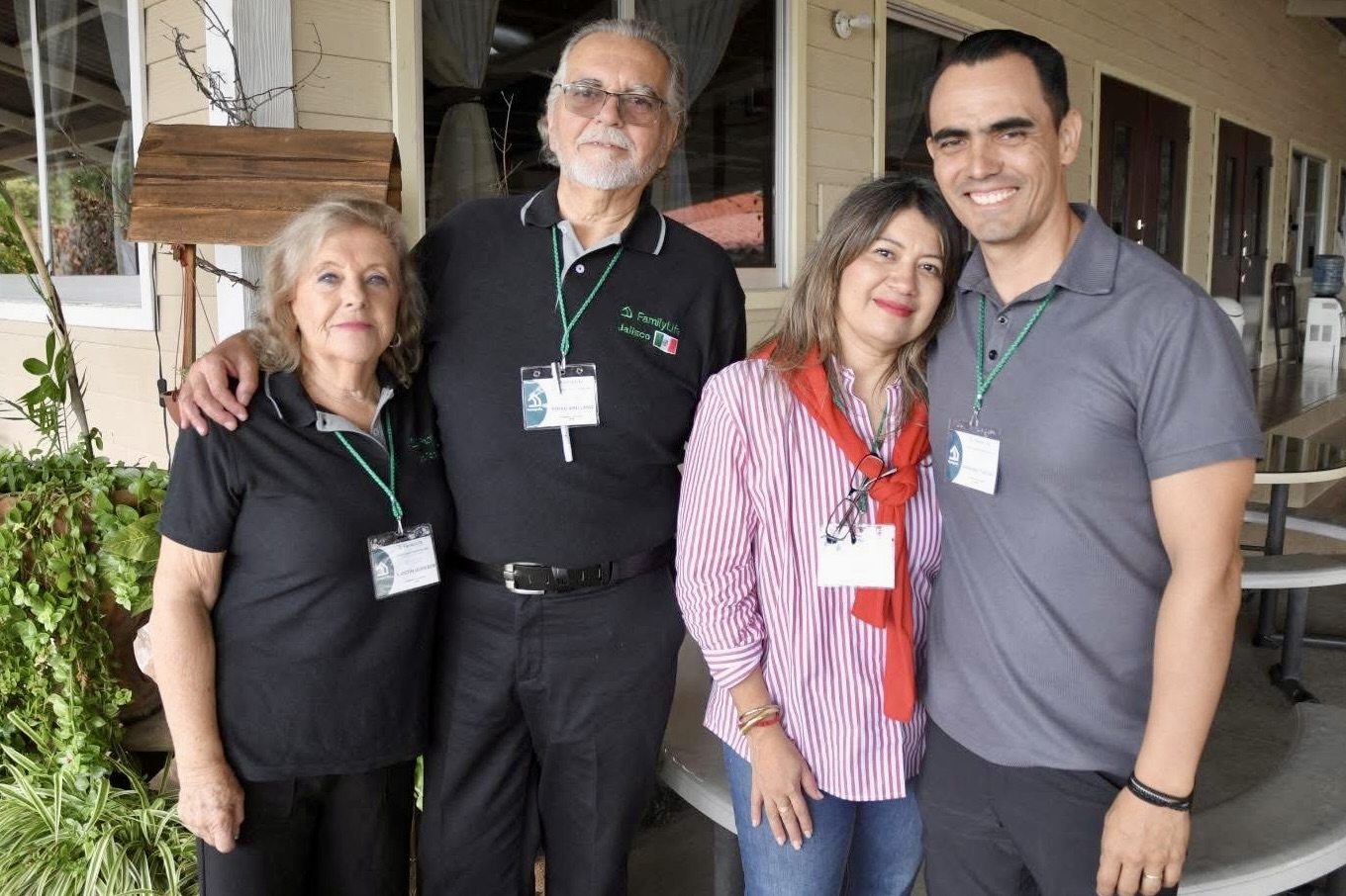 (Left to right) Kristin & Pedro Arellano from Guadalajara. Lady and Pastor Armando Cuevas from Chihuahua.